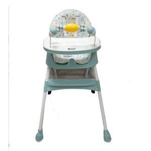 Silla de Comer Asiento Reclinable con Ruedas DALI Verde