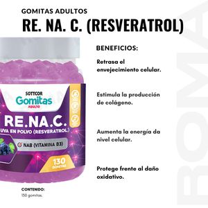 GOMITAS  RESVERATROL 130UND