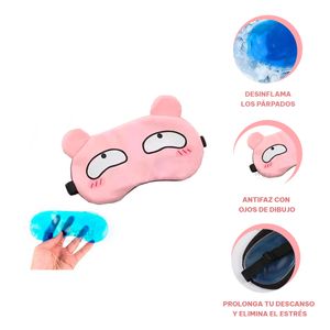 Antifaz de Sueño con Orejas en Tono Rosado Y+Agendita