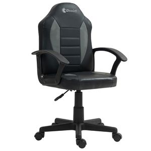 Silla Gamer Dreizt Play Series Negro - Altura regulable Infantil Niño