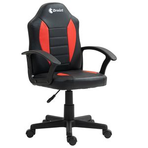 Silla Gamer Dreizt Play Series Rojo - Altura Regulable Infantil Niña