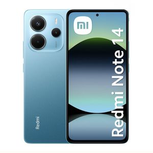 Celular Xiaomi Redmi Note 14 4G 256GB, 8GB RAM, cámara principal 108MP + 2MP + 2MP, frontal 20MP, 6.67'', azul