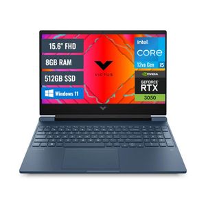 Laptop Gamer HP Victus Intel Core i5 12450H 8GB RAM 512GB SSD RTX3050 15.6 FHD Windows 11 A14LCLAABM