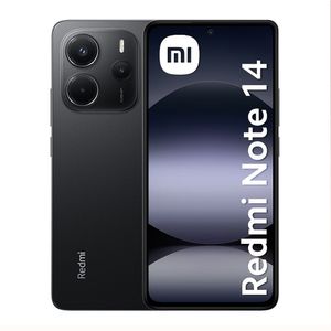 Celular Xiaomi Redmi Note 14 4G 256GB, 8GB RAM, cámara principal 108MP + 2MP + 2MP, frontal 20MP, 6.67'', negro
