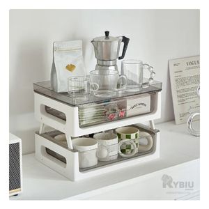 Organizador de 2 Niveles para Tazas Blanco Y+Papel de Regalo