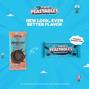 Chocolate Amargo con Sal Marina Feastables Mr Beast Dark Chocolate Sea Salt - 60 gr