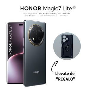Celular Honor Magic 7 Lite 5G 8GB RAM 256GB Negro Titanio + Estuche de regalo