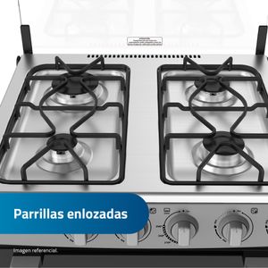 Cocina Indurama Vernet 24" Gris 4 Hornillas