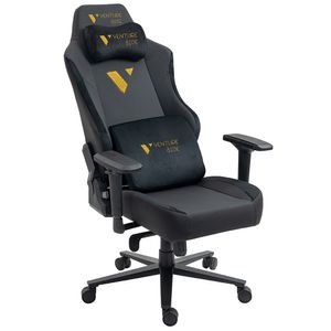SILLA GAMER VENTURE SIDE PRIME ORO CUERO ALMOHADILLA INTELIGENTE MAGNETICA RECLINABLE
