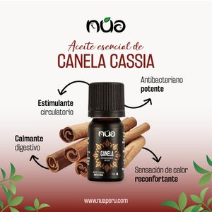 Aceite esencial de canela (C. Cassia) 100% puro NUA 11 ml