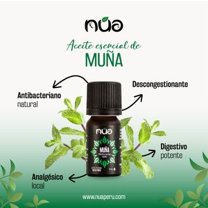 Aceite esencial de muña 100% puro NUA 11 ml