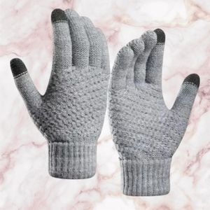 Guantes de Invierno Touch Screen Celular Unisex Gris