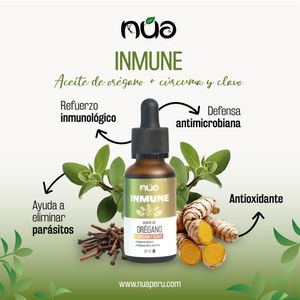 Orégano inmune + cúrcuma y clavo NUA 30 ml