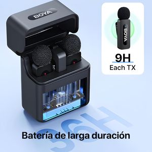 BOYA BY-V3 Micrófono Inalámbrico Lightning Profesional