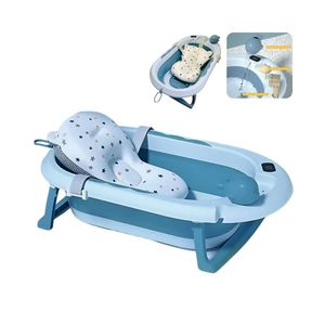 Bañera Ballenita Plegable con Cojín y Termómetro - Bebé Niño