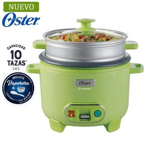 Olla Arrocera Oster 1.8L 3 en 1 Función de Sofrito Vaporera Verde
