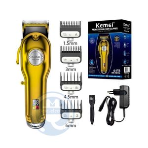 Cortadora Kemei KM-1986 Dorada con Hoja Ajustable