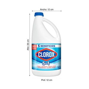 COMBO Lejía Clorox Tradicional 2 litros + Limpiador Poett Primavera 4.5 litros