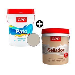 COMBO Pintura Látex Pato CPP Blanco Humo 4 galones + Sellador CPP 4 galones
