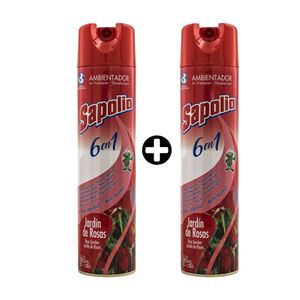 COMBO Sapolio: 2 Ambientadores en spray Jardín y Rosas 360ml