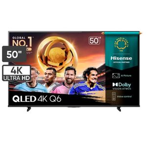 Televisor HISENSE QLED "50 UHD 4K Smart TV 50Q6QV