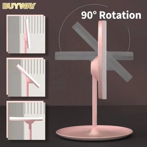 Espejo para Maquillaje con Luz LED Redondo - Rosado