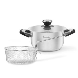JUEGO DE OLLAS EN ACERO INOXIDABLE 11 PZAS FINEZZA