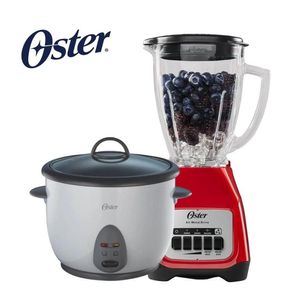 Combo Oster Licuadora BLSTKAGRPB + Arrocera 1.8 Litros CKSTRC1700W