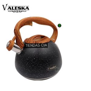 Tetera VALESKA Silbadora De Roca Volcánica 5 Litros VL-MK590 - NEGRO