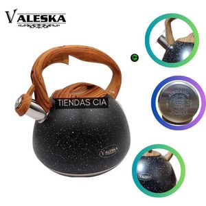 Tetera VALESKA Silbadora De Roca Volcánica 5 Litros VL-MK590 - NEGRO
