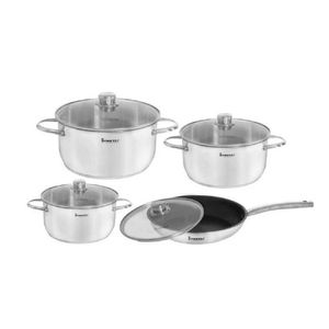 Juego de ollas acero inoxidable FZ-976AE FINEZZA 8 PZAS