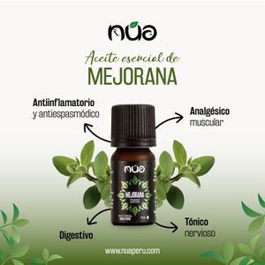 Aceite esencial de mejorana 100% puro NUA 11 ml