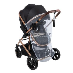 Coche Moises para Bebe Bigi con Mango Reversible Azul