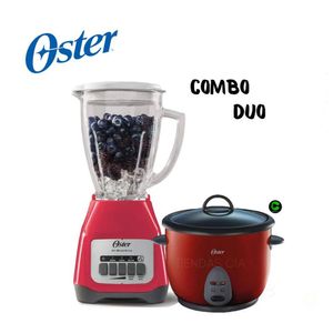Combo Oster Licuadora BLSTKAG MPB y Olla Rojo CKSTRC1700R