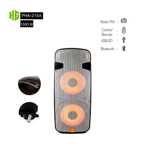 Parlante activo HALION PHA-215A  2UHF mic  AC/DC