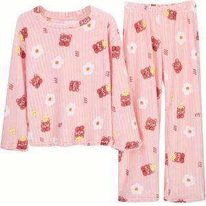 Pijama de Felpa 2 Piezas Kawaii Ositos Mujer