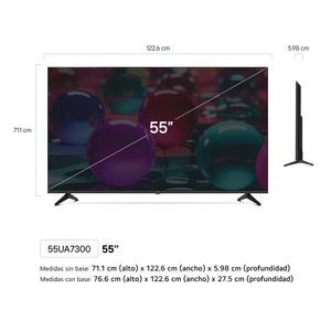 Televisor LG LED 55" UHD 4K ThinQ AI 55UA7300PSB