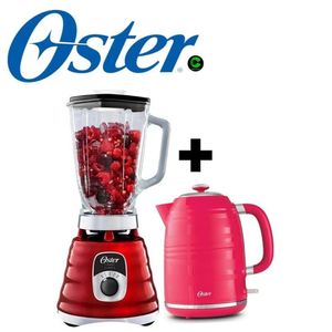COMBO OSTER LICUADORA ROJO BLST4126R  HERVIDOR SANDIA