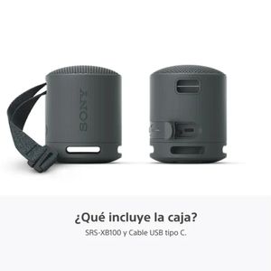 Sony Parlante Bluetooth SRS-XB100 Portátil Waterproof Negro