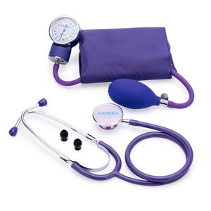 Tensiómetro Manual Aneroide con Estetoscopio KAMED Morado