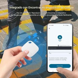 Localizador Bluetooth Proshopper iTAG, batería 9-12 meses, altavoz integrado, para llaves, maletas, mascotas, blanco
