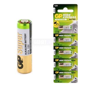 Pila Cilindrica GP 27A Alcalina 12v. Blister de 05 pilas.