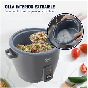 Olla Arrocera Oster de 1 8L DiamondForce CKSTRCB10DFSKE Gris