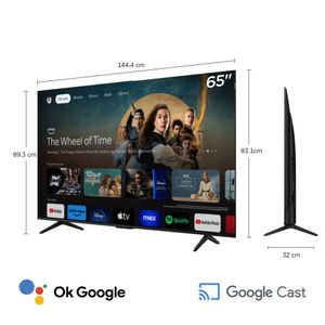 Televisor Smart UHD 4K 65 pulgadas TCL QLED 65P7K