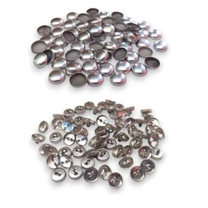 500 Botón para Forrar con Tela Nro 40 de 25mm Casquillos para Forrar Botones