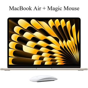 Laptop Apple MacBook Air 13" M4 16GB RAM 256GB SSD Magic Mouse Lightning Starlight