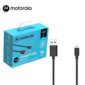 Cable Motorola De Carga y Datos SJ6473 Usb-A a Usb-C 1m Negro