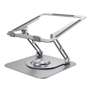 Soporte de aluminio ST p-Laptop Base Giratoria Plegable HF147 Silver