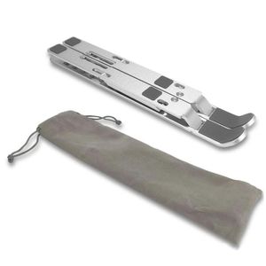 Soporte De Aluminio PLaptop Portátil ajustable HS-Z34FLS SILVER
