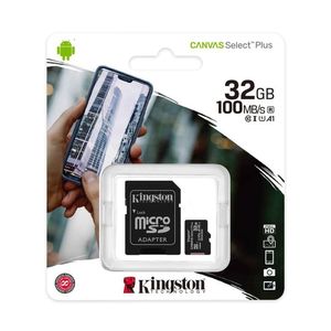 Memoria Micro SD Kingston CANVAS 32GB Clase 10 UHS-I 100MBS